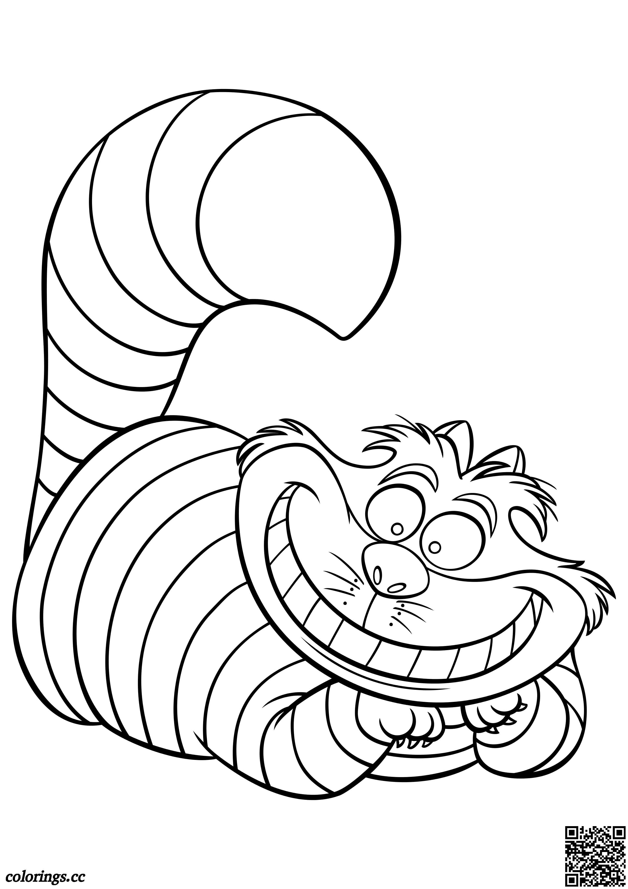 Cheshire Cat coloring pages, Alice in Wonderland coloring pages ...