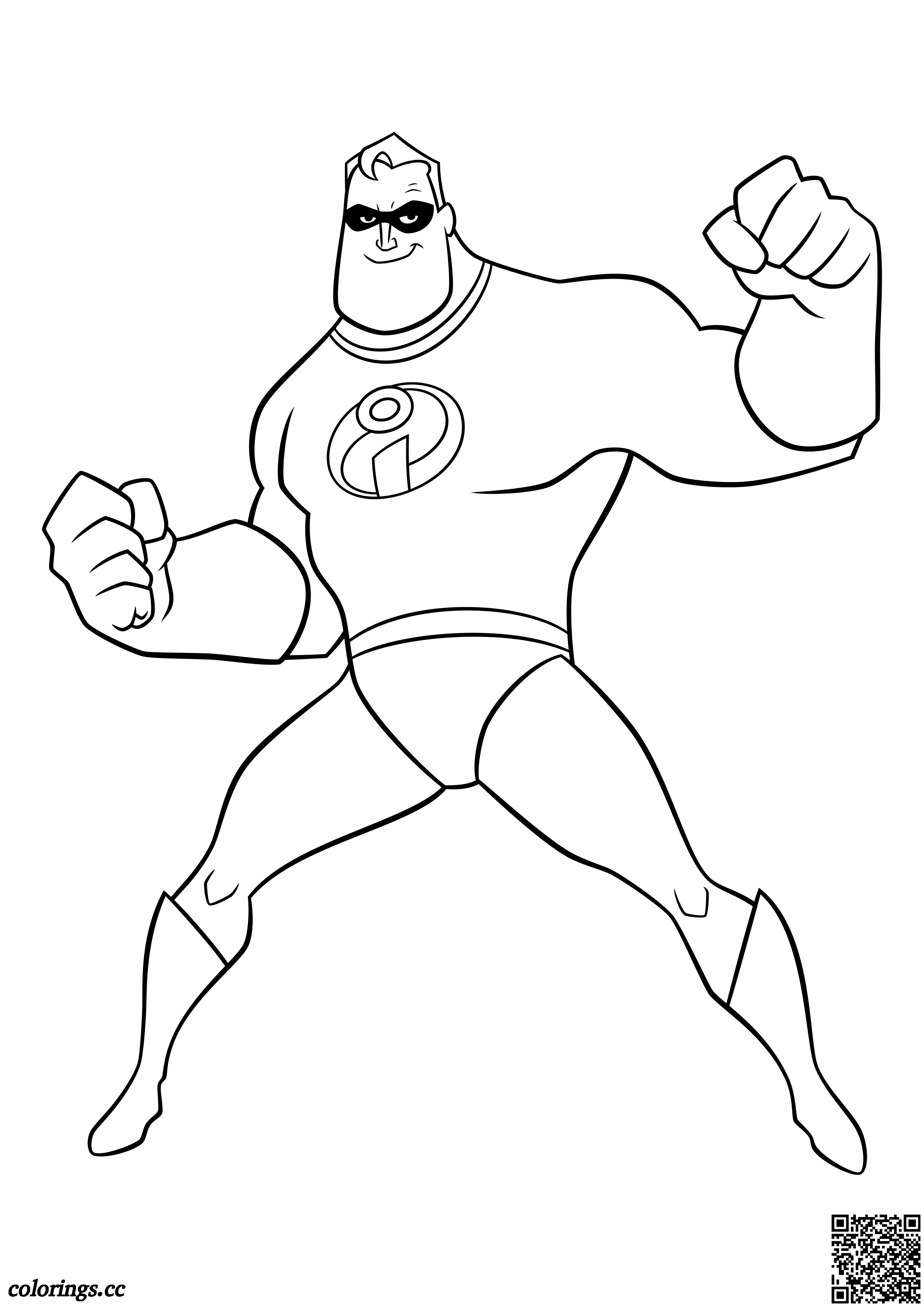Bob Parr has incredible power coloring pages, Incredibles 20 ...