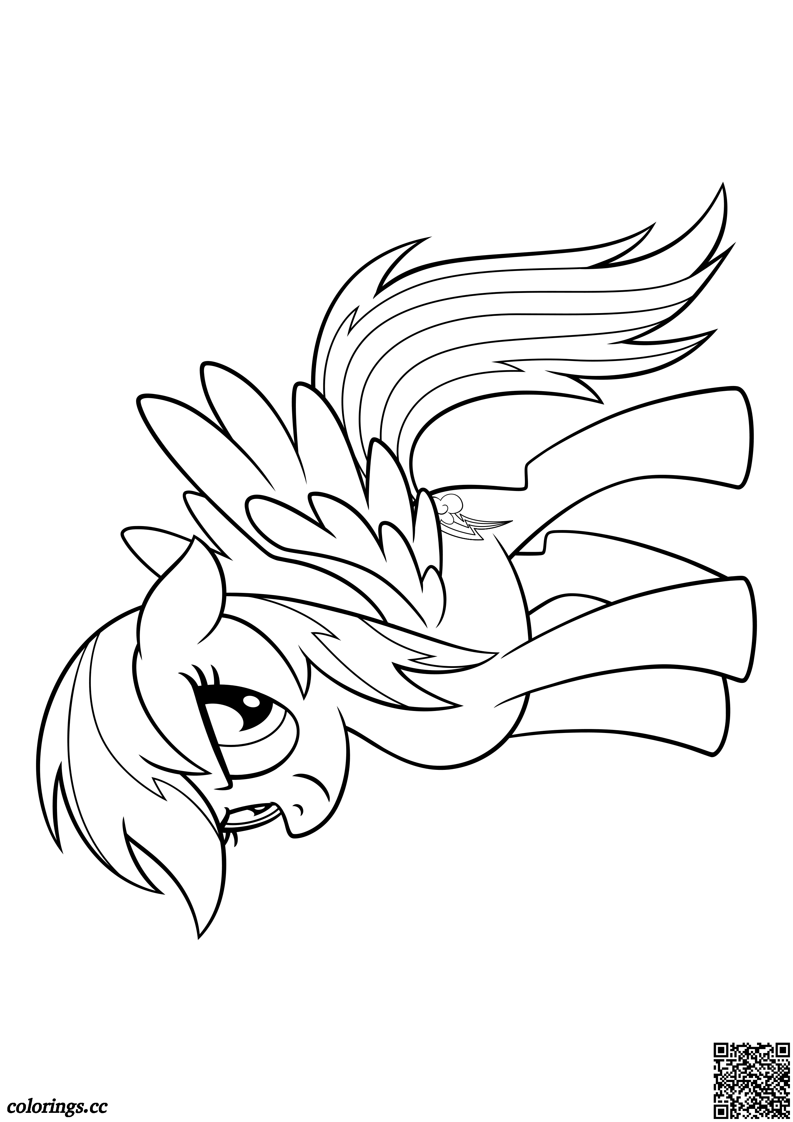 My Little Pony   Rainbow Dash coloring pages, My little pony movie ...