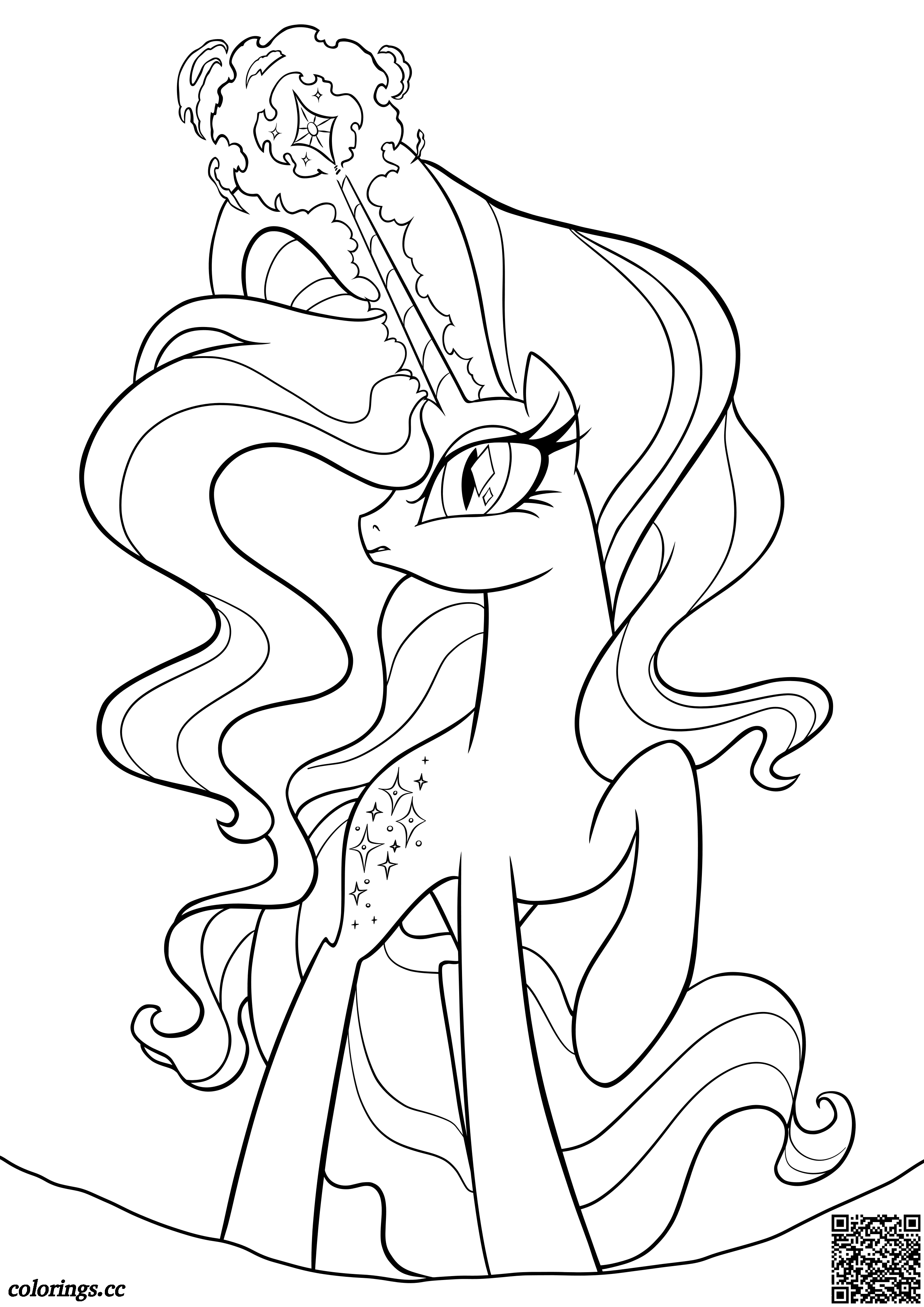 Nightmare Rarity coloring pages, My Little Pony Friendship Is ...