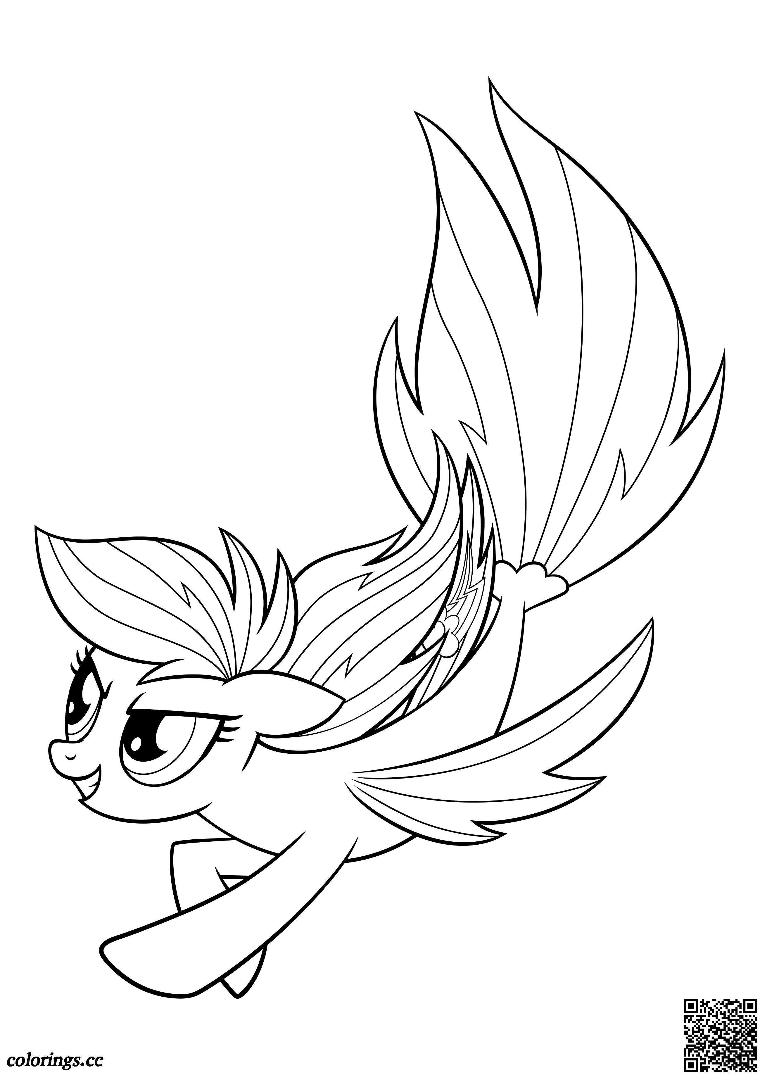 Rainbow Dash   sea pony coloring pages, My little pony movie ...