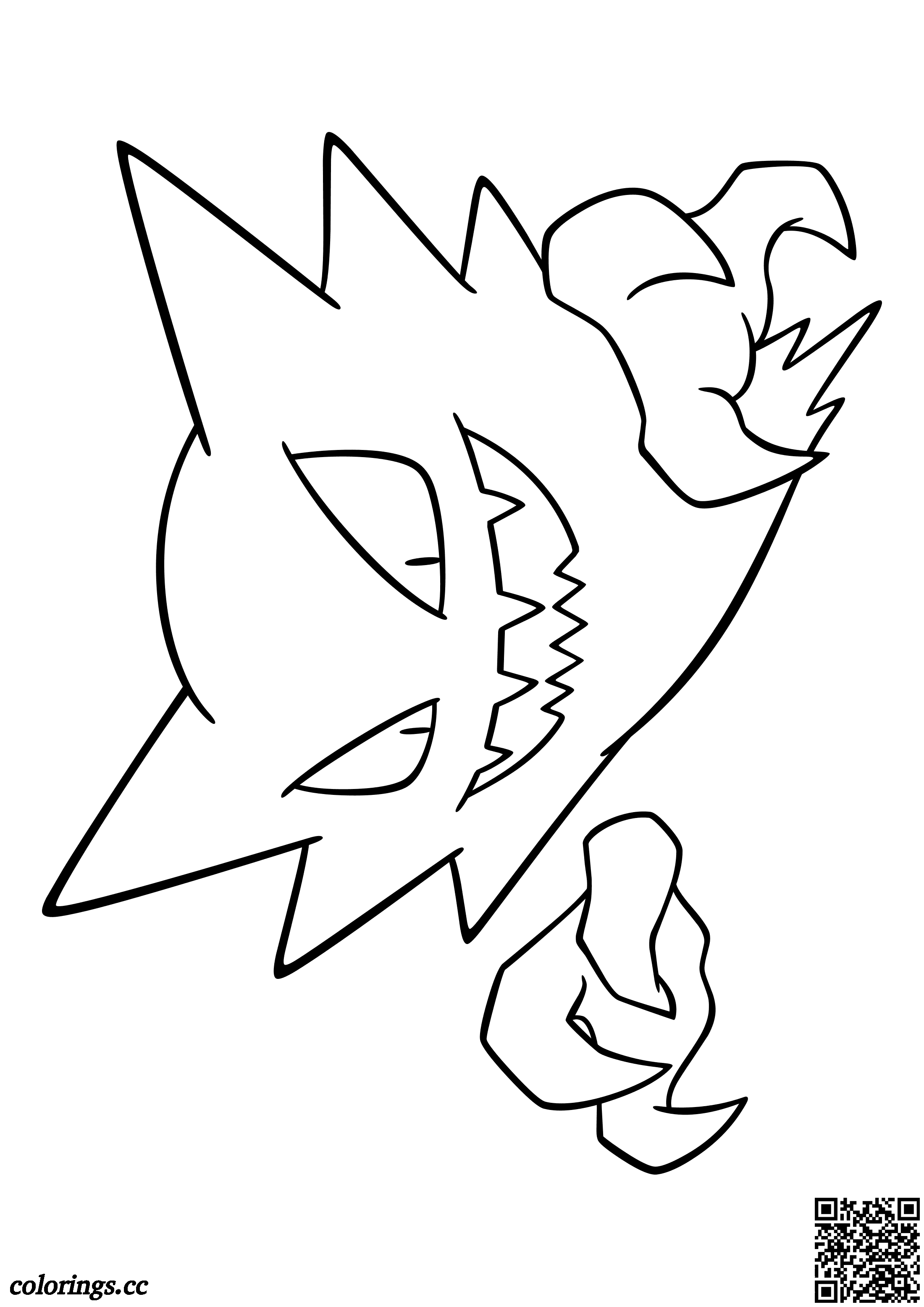 Haunter coloring page  Free Printable Coloring Pages