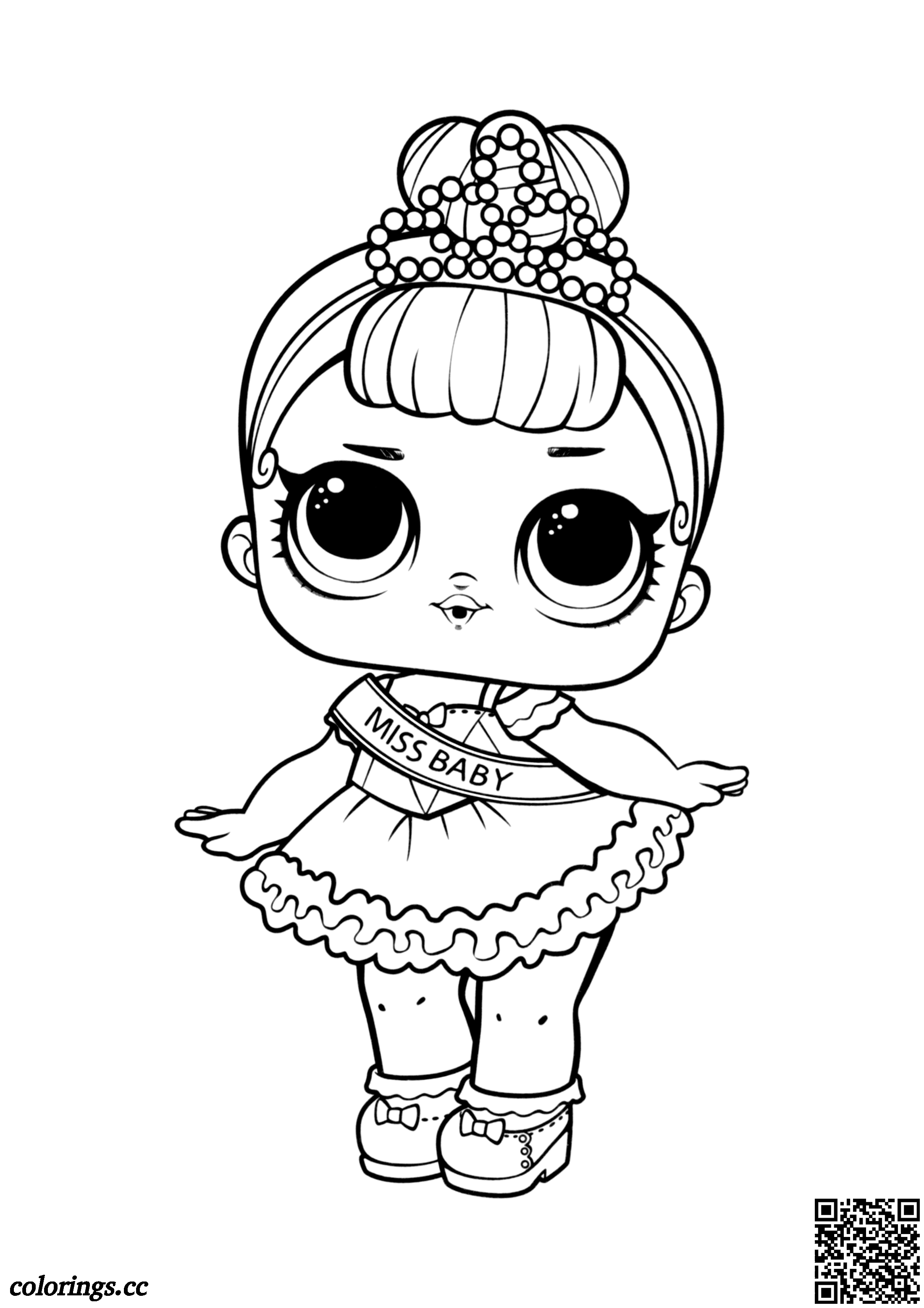 Coloring for girls L.O.L. Surprise   Miss Baby coloring pages ...