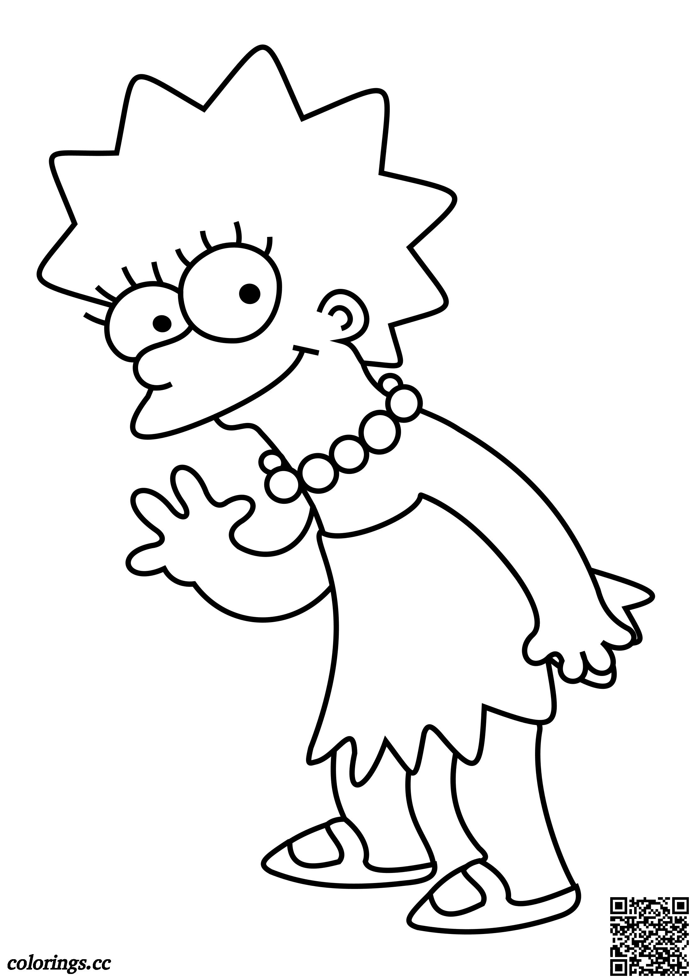 Lisa Simpson coloring pages, The Simpsons coloring pages ...