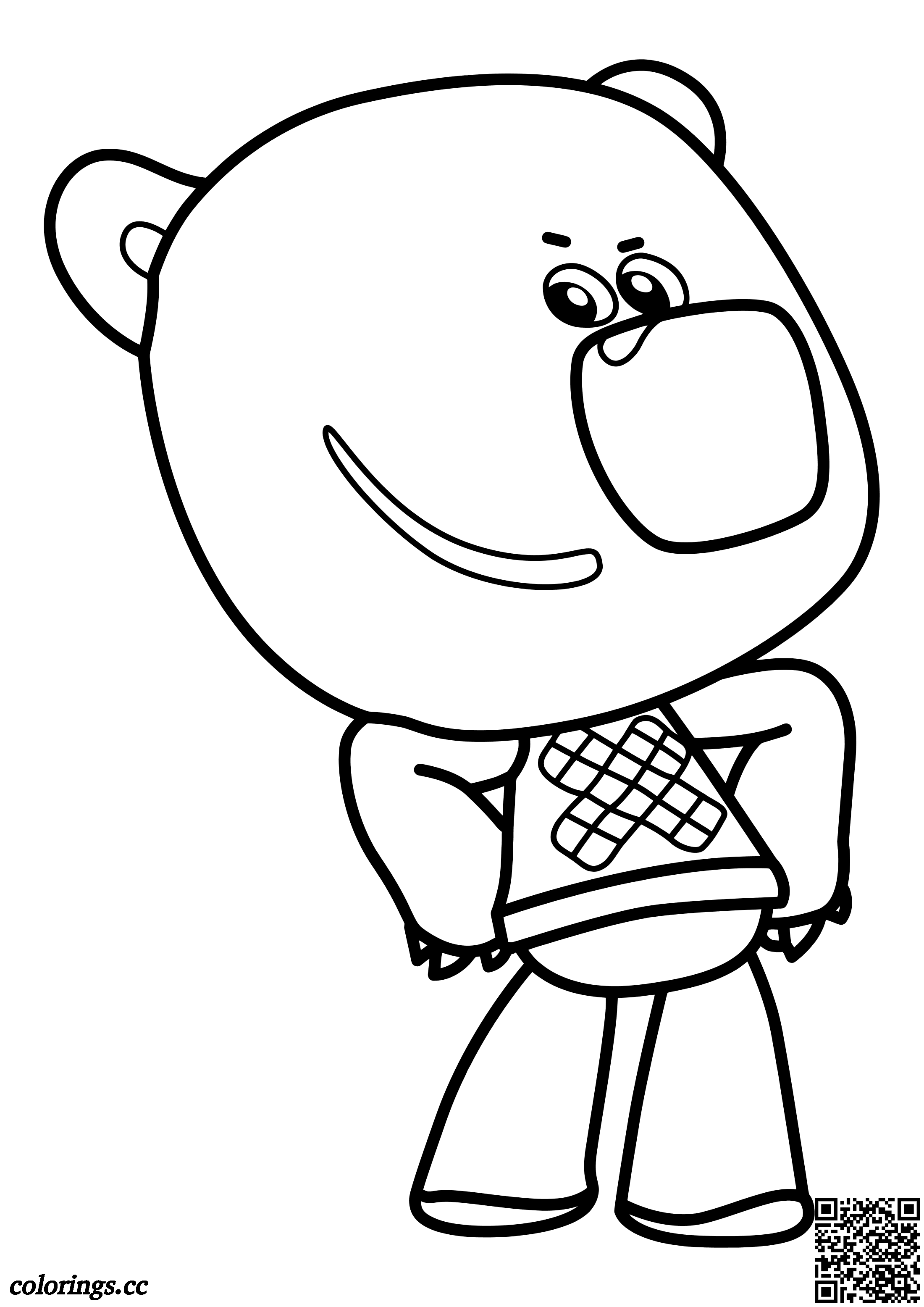 Innocent coloring pages, Be-be-bears coloring pages - Colorings.cc