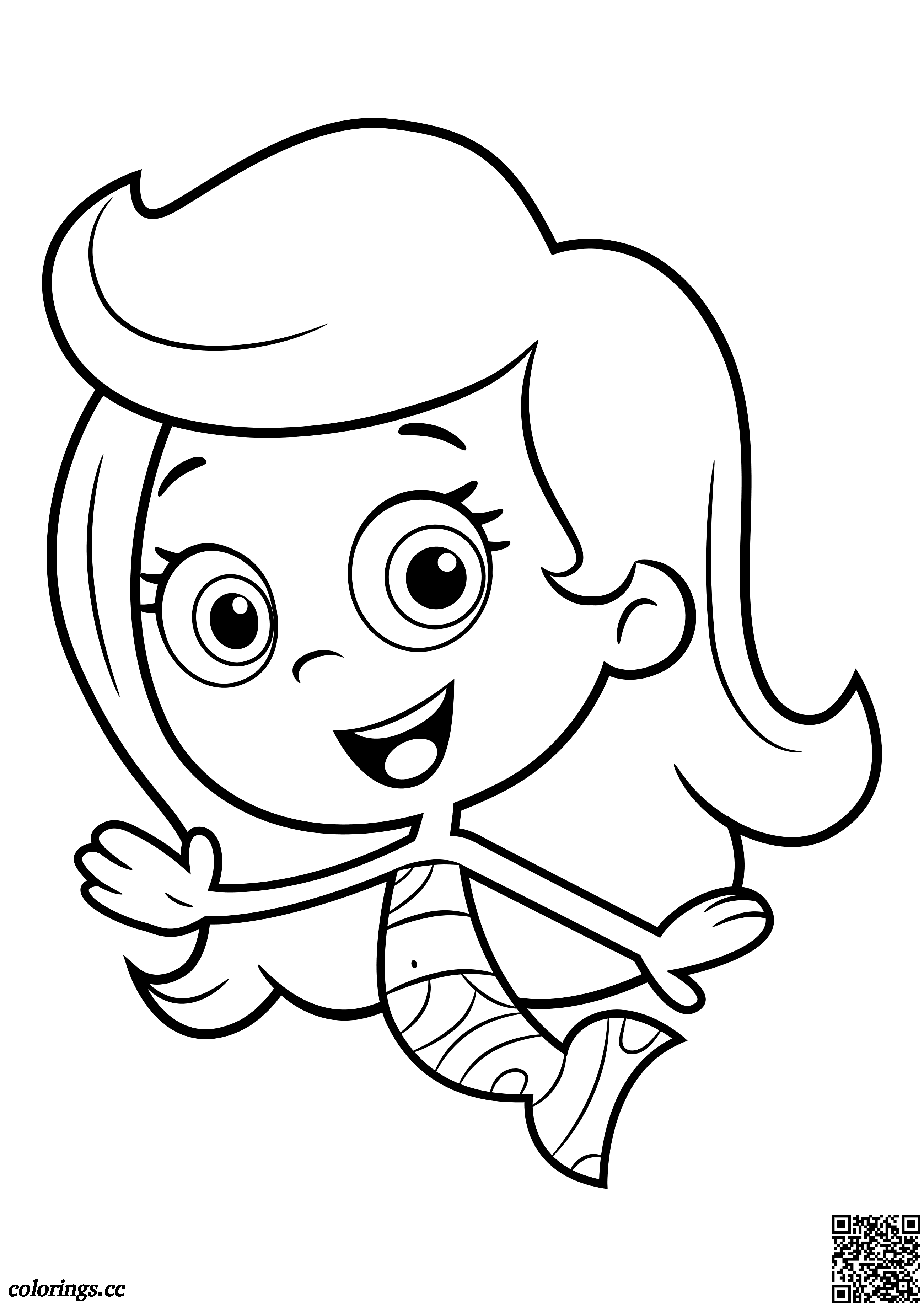 Molly coloring pages, Guppies and bubbles coloring pages - Colorings.cc