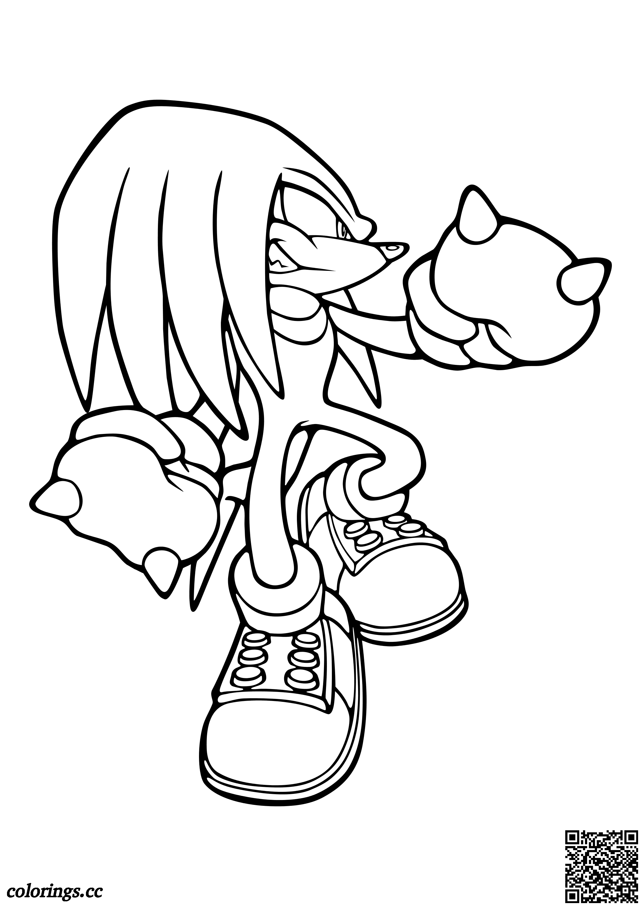 Amy Rose with a Piko Piko Hammer coloring pages, Sonic the Hedgehog  coloring pages 