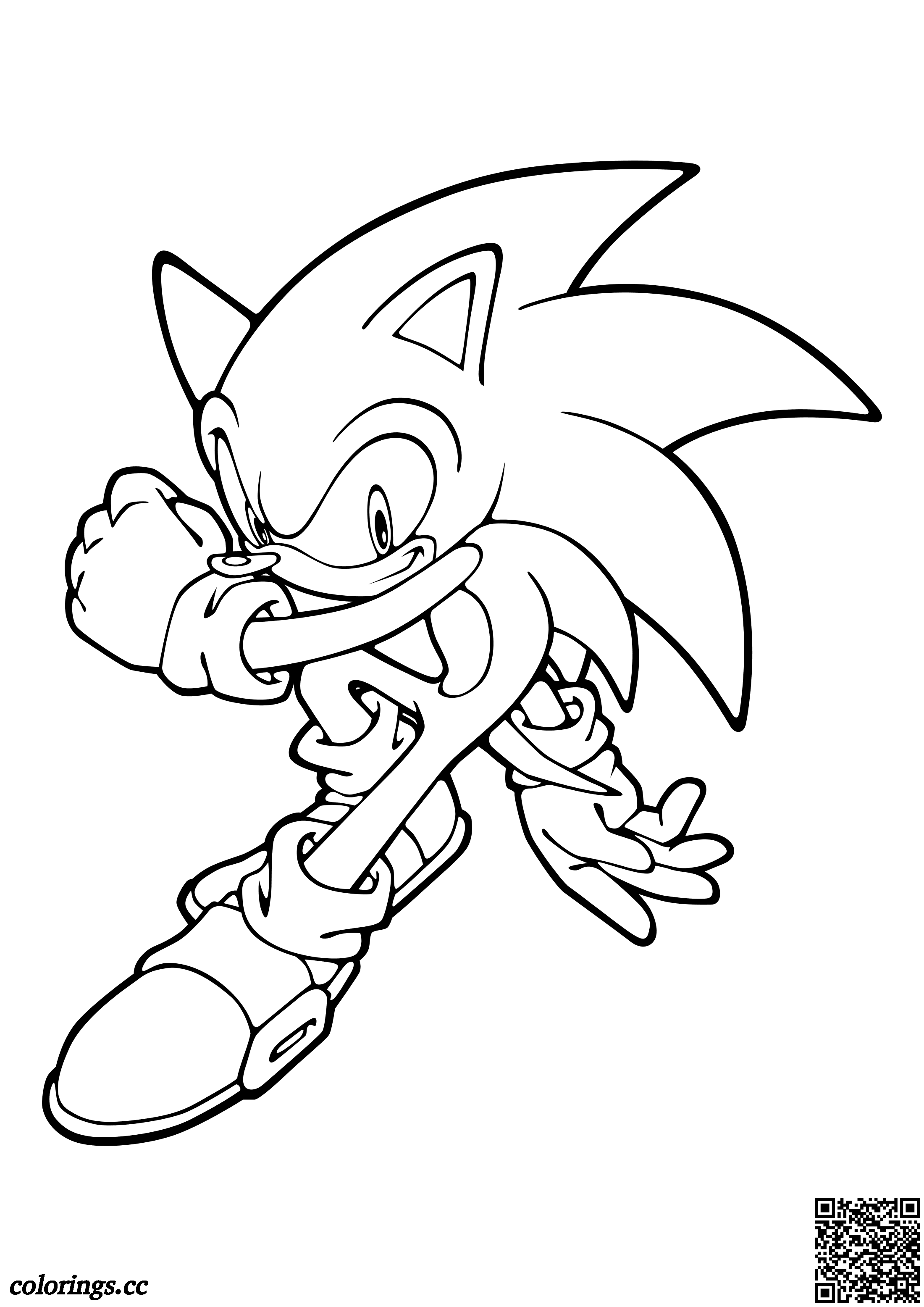 Energetic Sonic the Hedgehog coloring pages, Sonic the Hedgehog ...