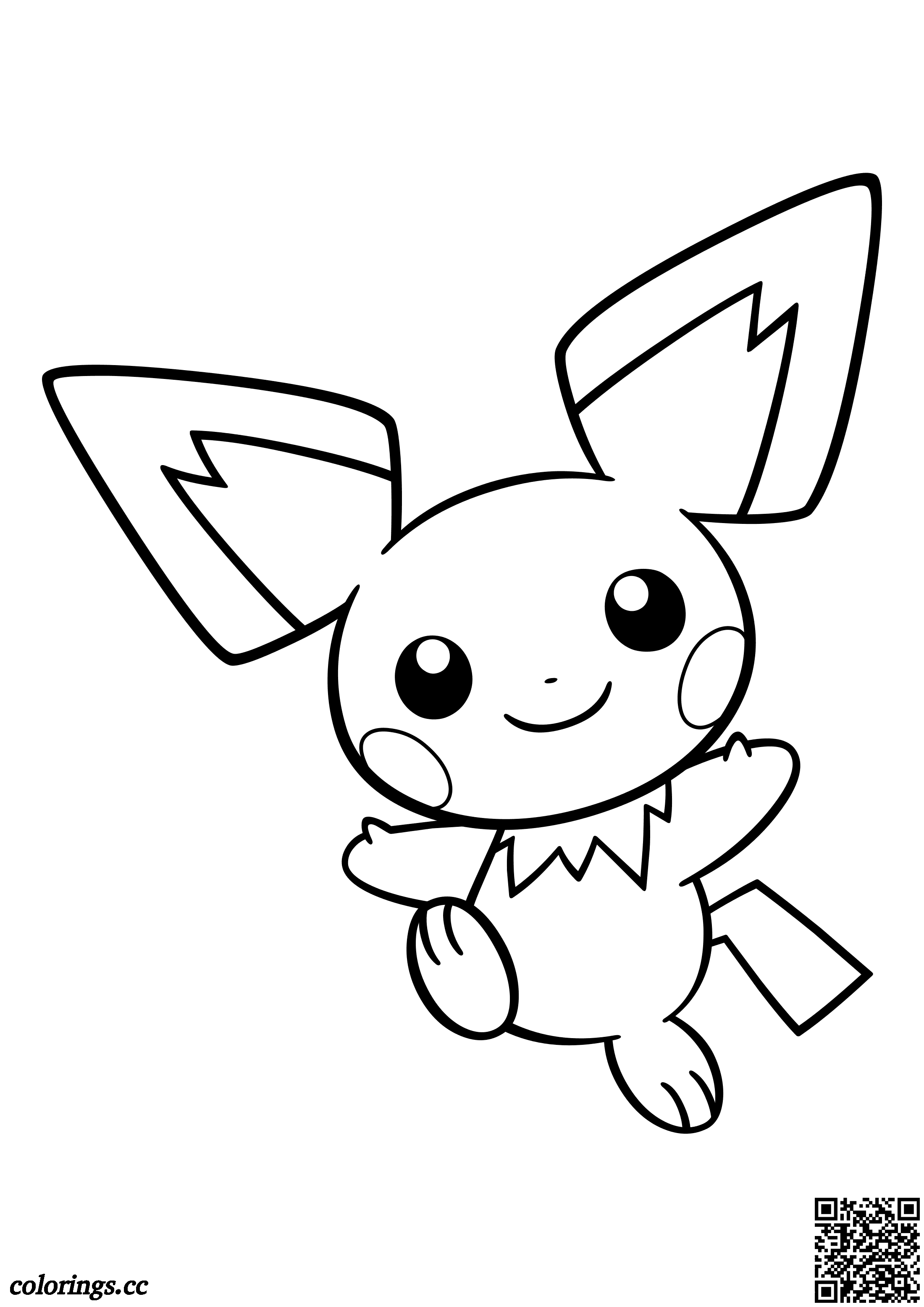 172 Pichu coloring pages, Pokemon coloring pages Colorings.cc