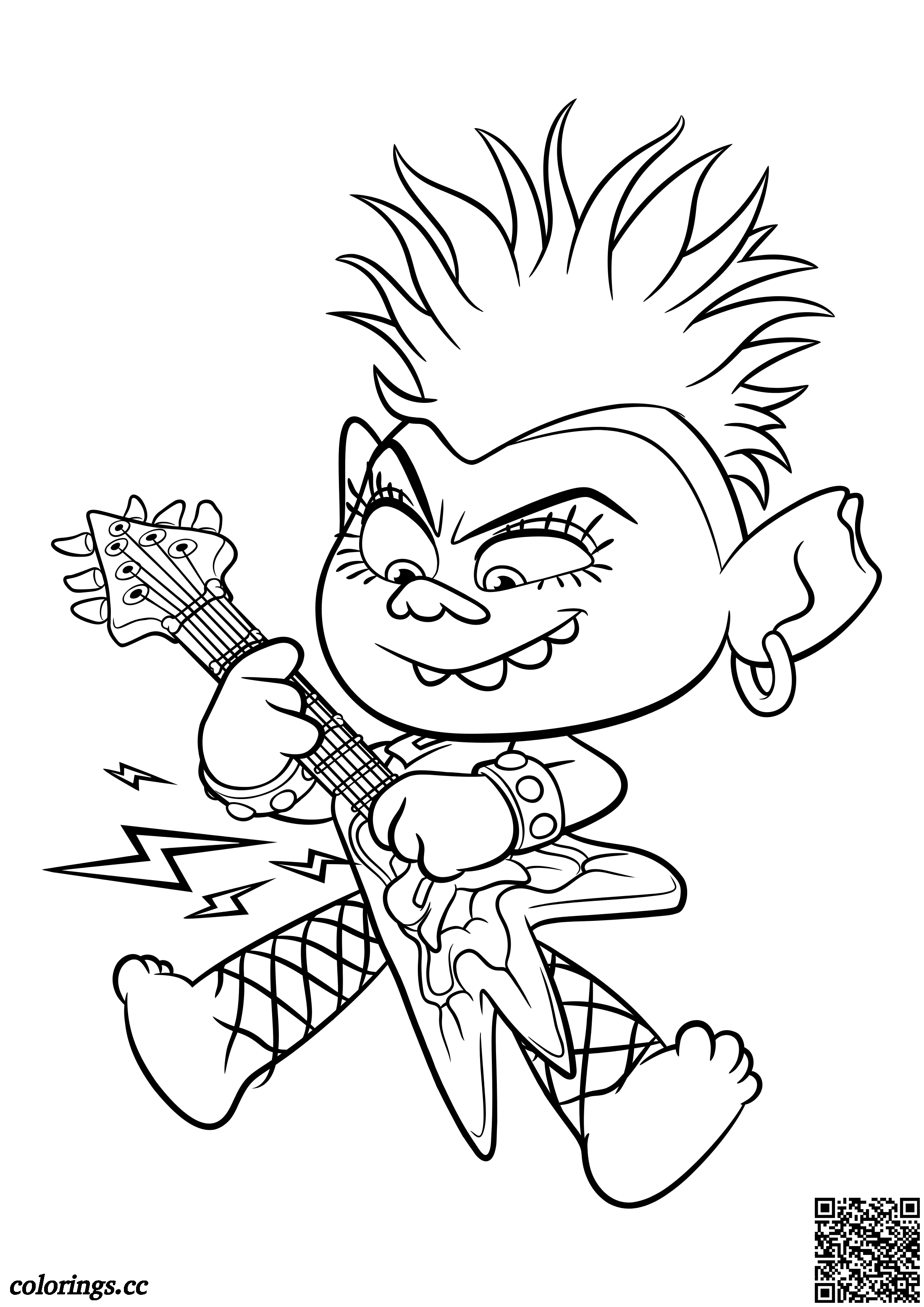 Desenhos para colorir Trolls Turnê mundial (World Tour)