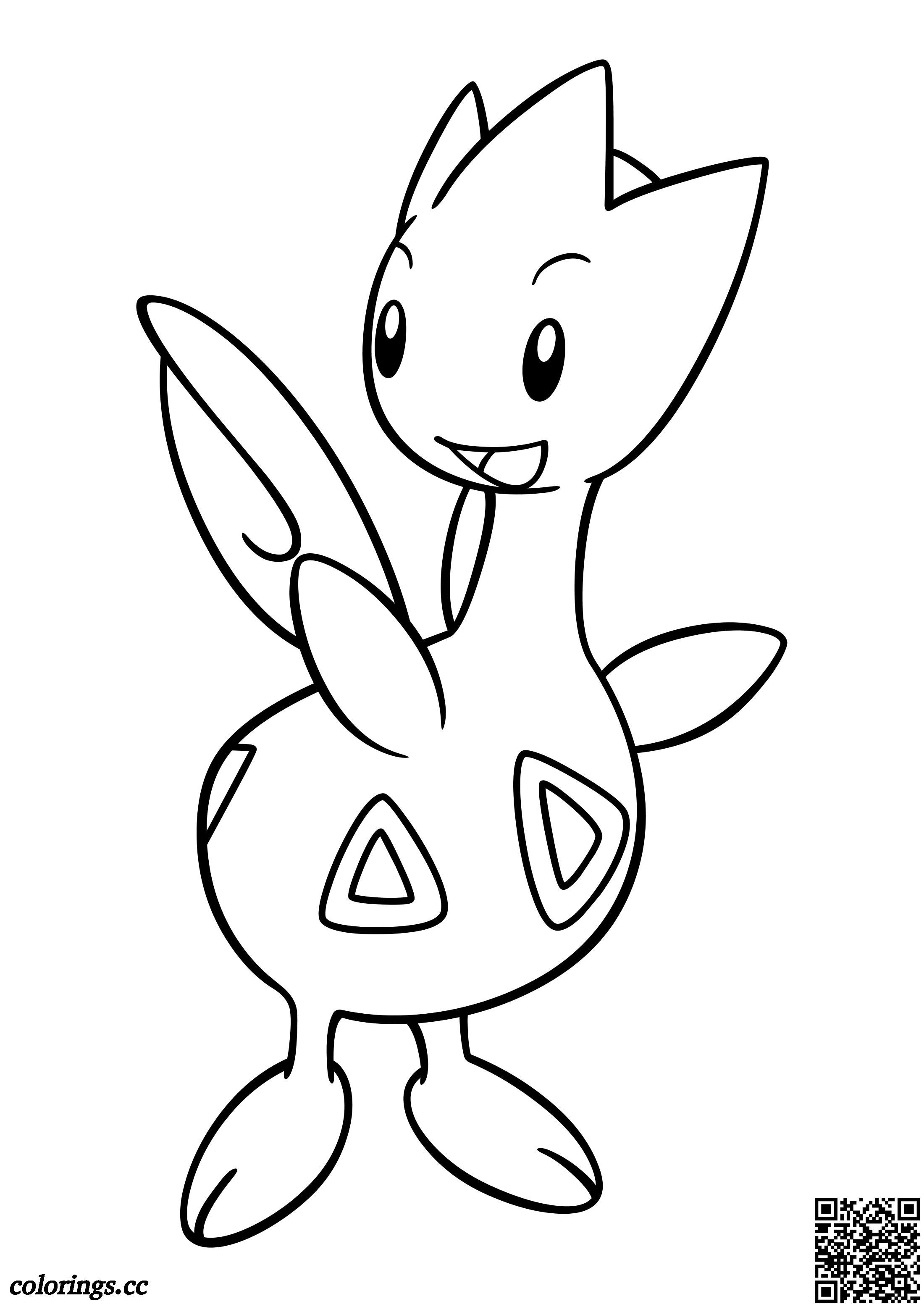 Togetic Coloring Page Coloring Pages