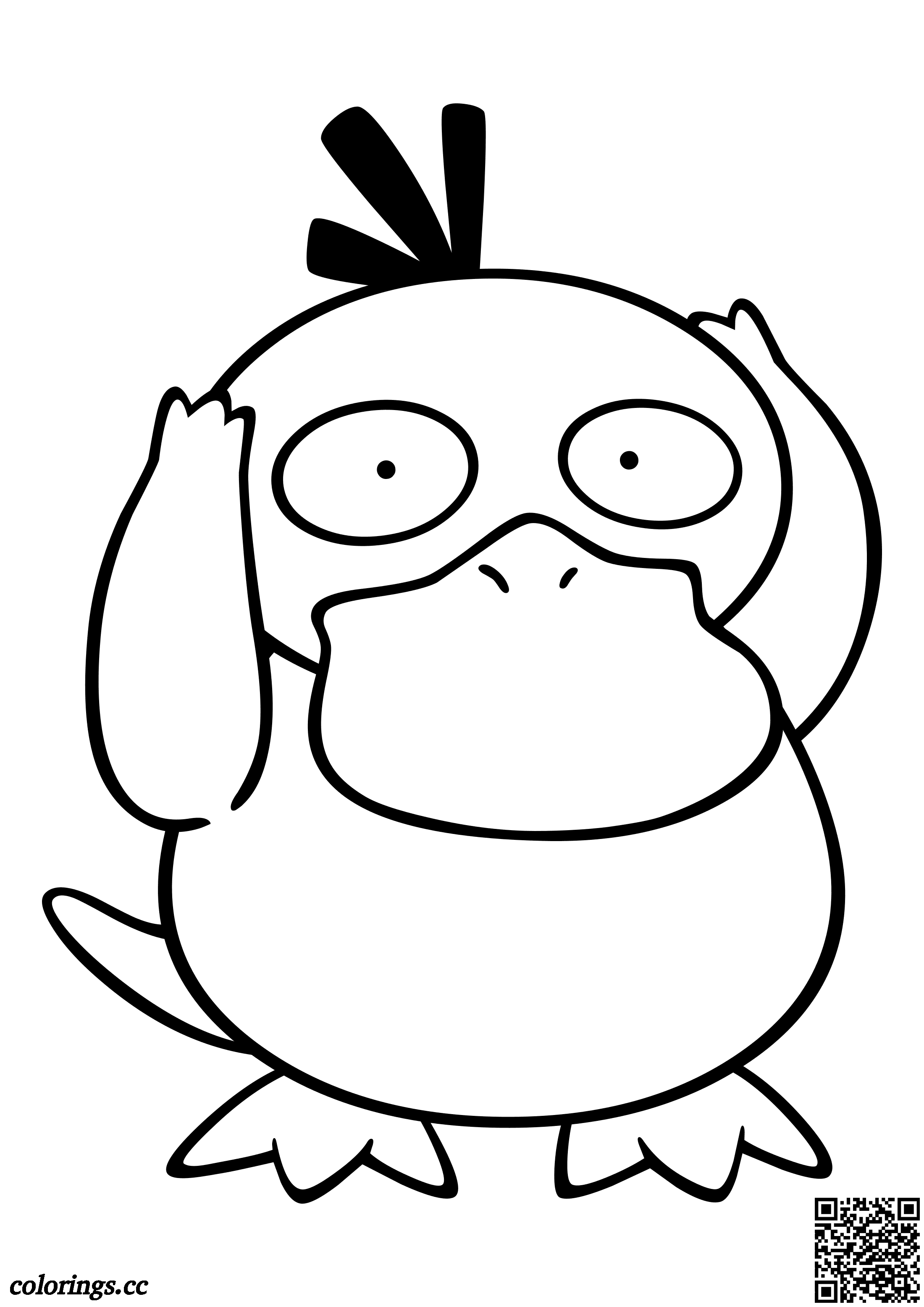 054 - Psyduck coloring pages, Pokemon coloring pages - Colorings.cc