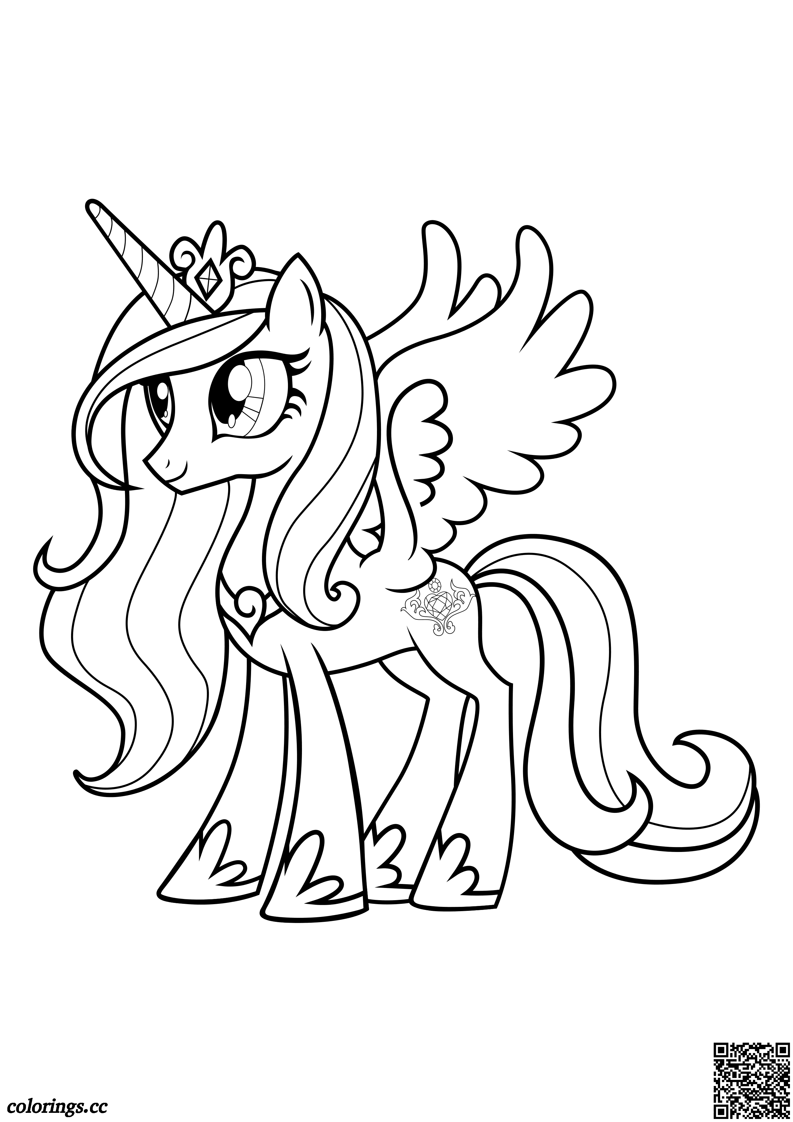 Princess Cadance coloring pages, My Little Pony Friendship Is ...