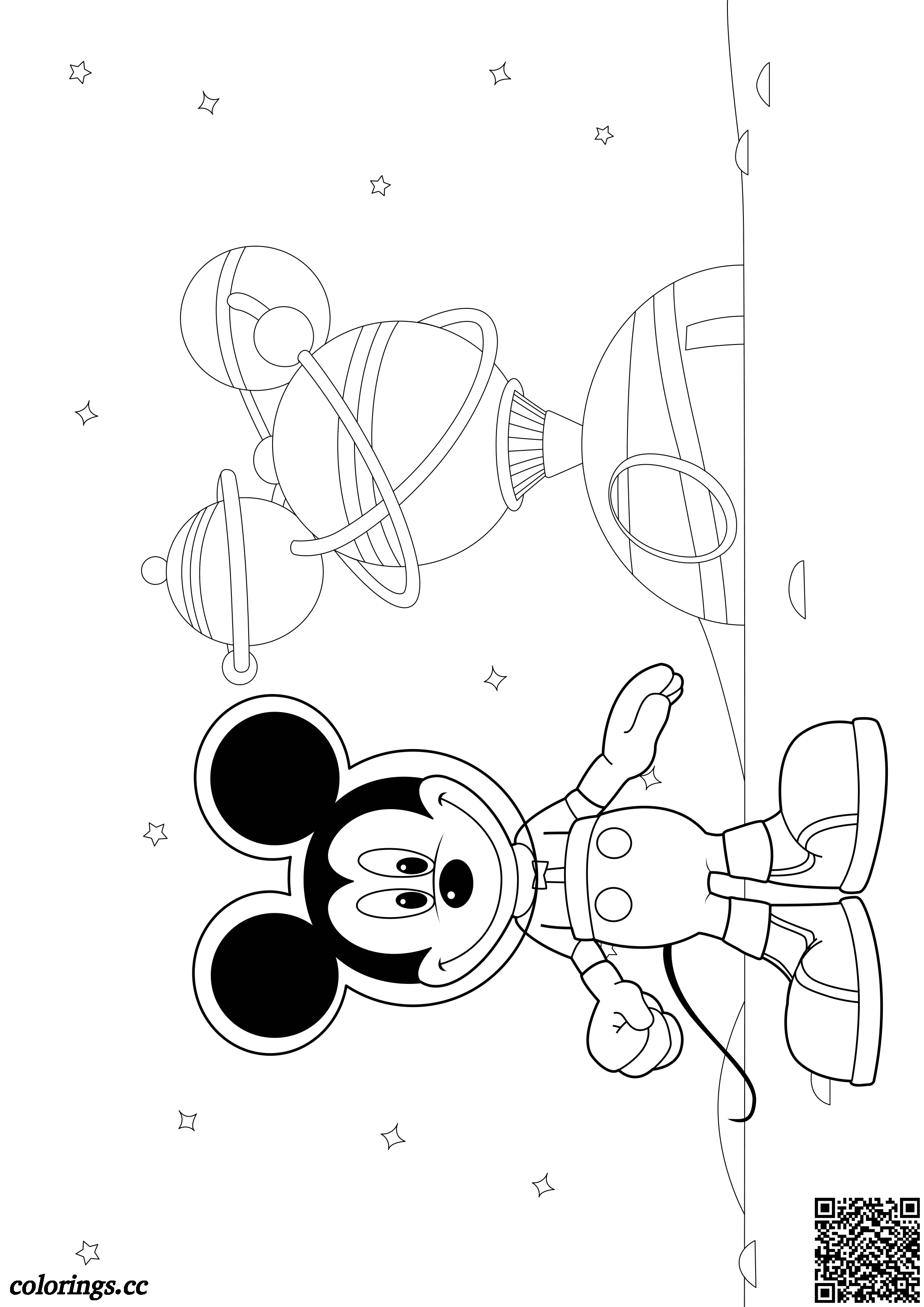 Mickey Mouse's Space Adventures coloring pages, Mickey Mouse Club ...