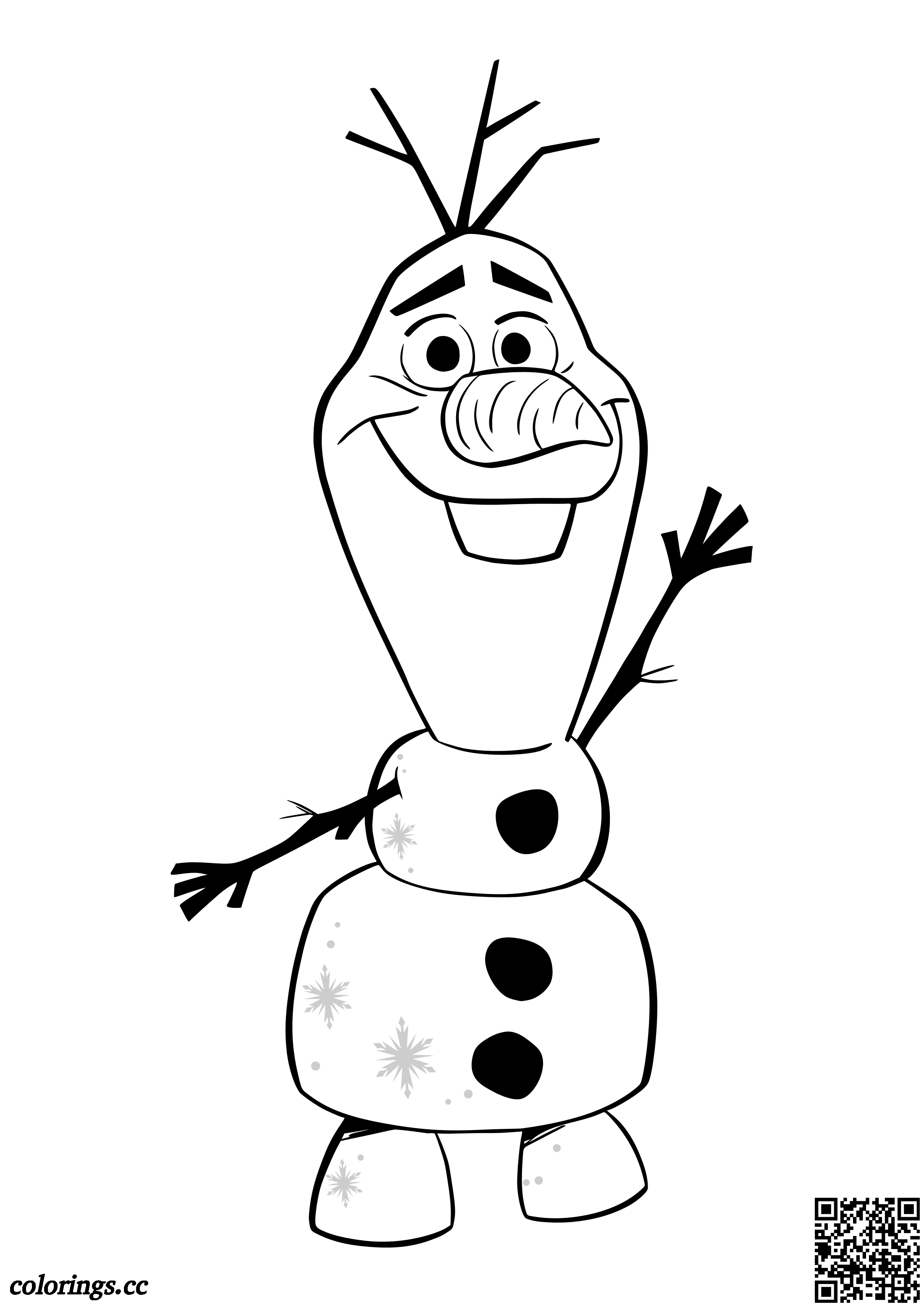 Coloring Page   Good Olaf coloring pages, Frozen 20 coloring pages ...