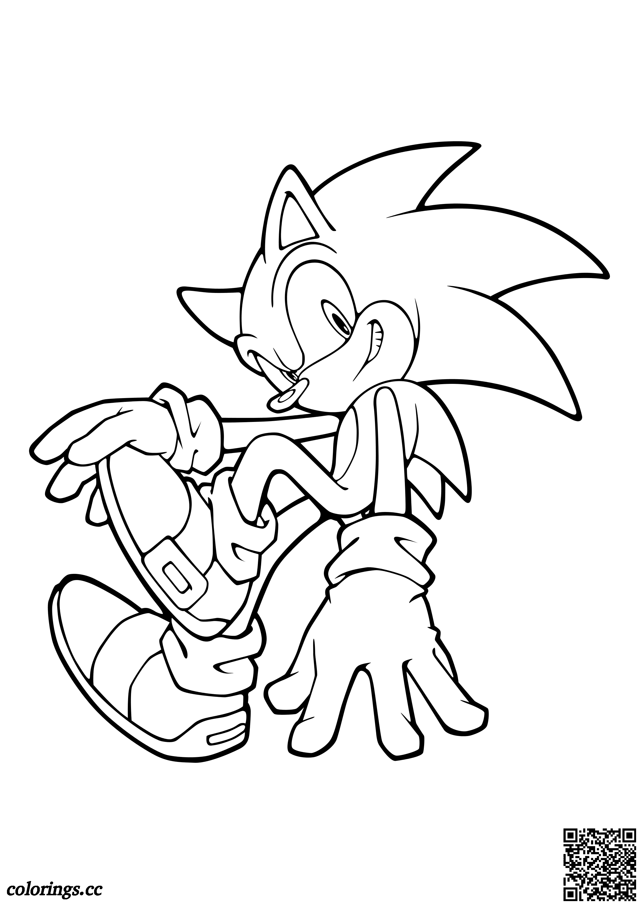 Shadow the Hedgehog geralmente age sozinho livro de colorir, Sonic O ouriço  livro de colorir 