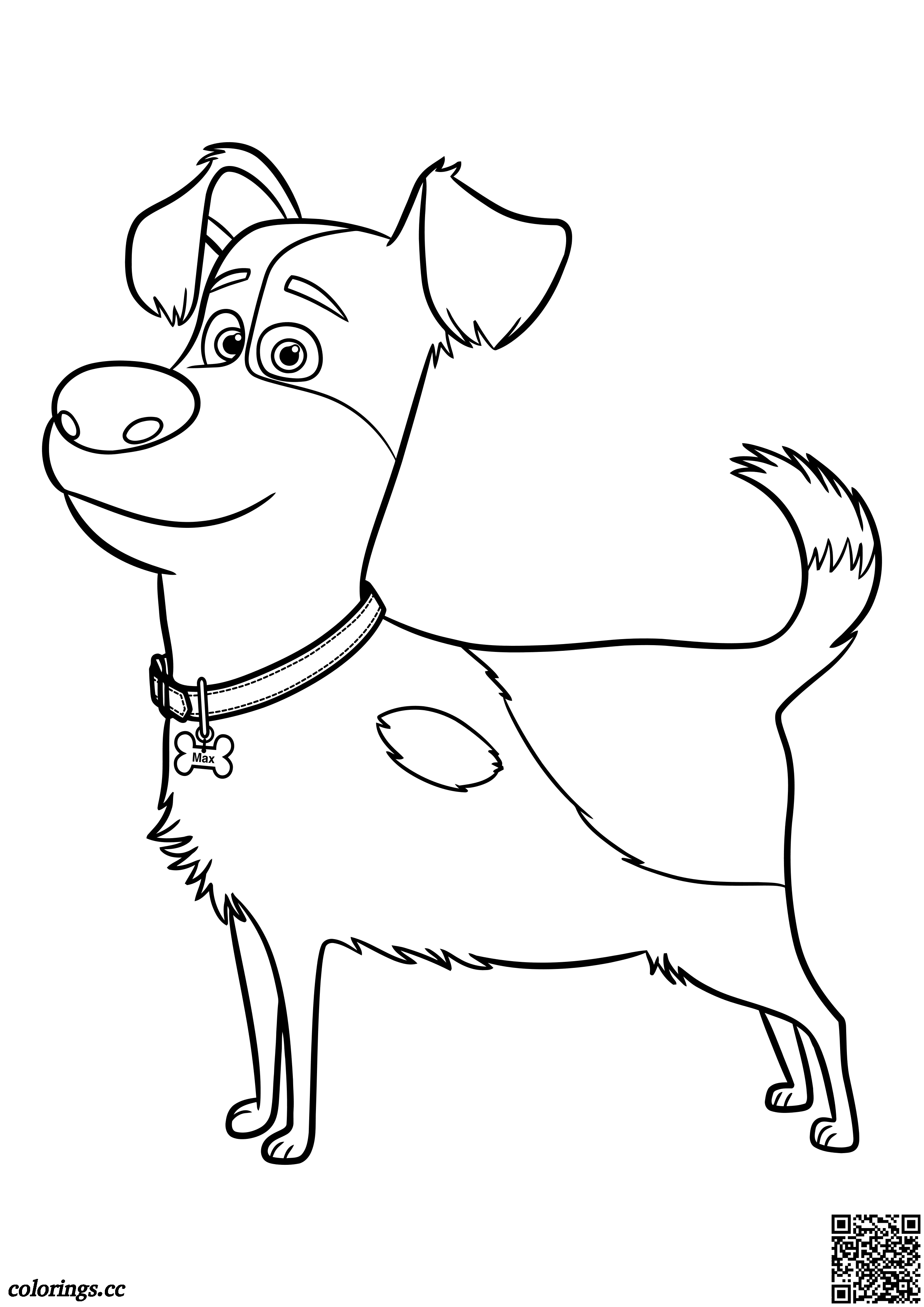 Puppy Max coloring pages, The Secret Life of Pets coloring pages ...