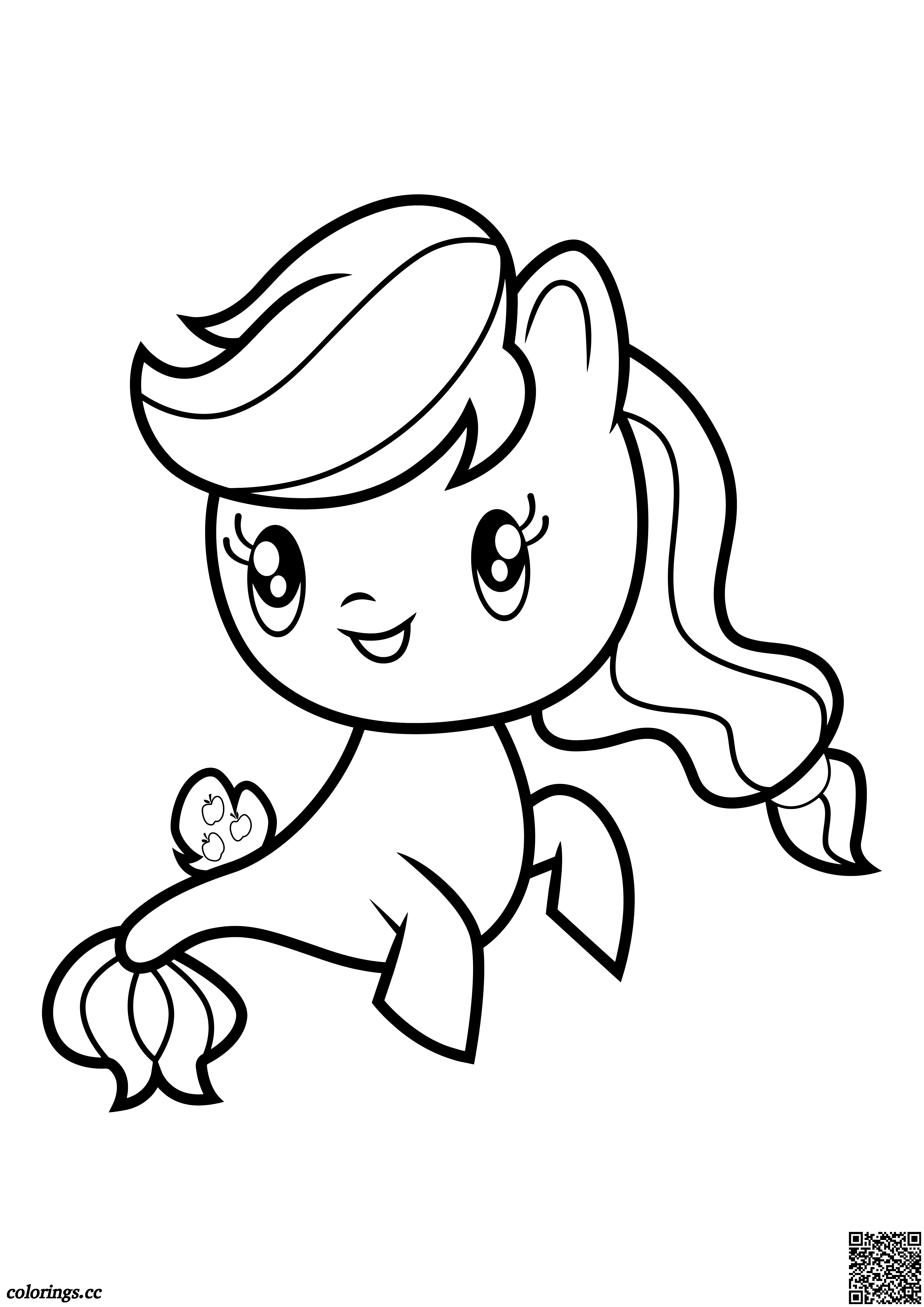 Sea little pony Applejack coloring pages, My little pony coloring ...