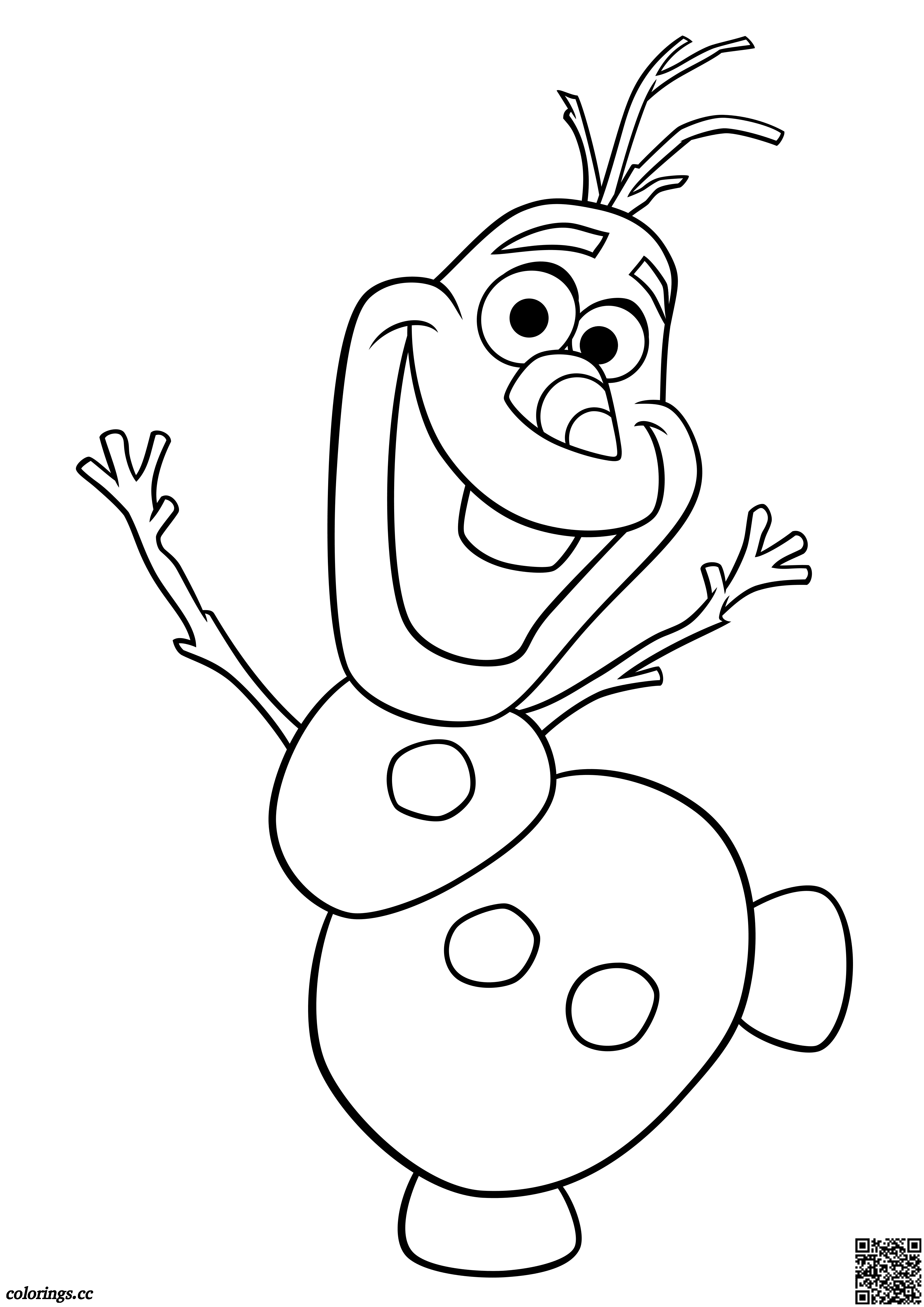 Olaf coloring pages, Cold heart coloring pages   Colorings.cc