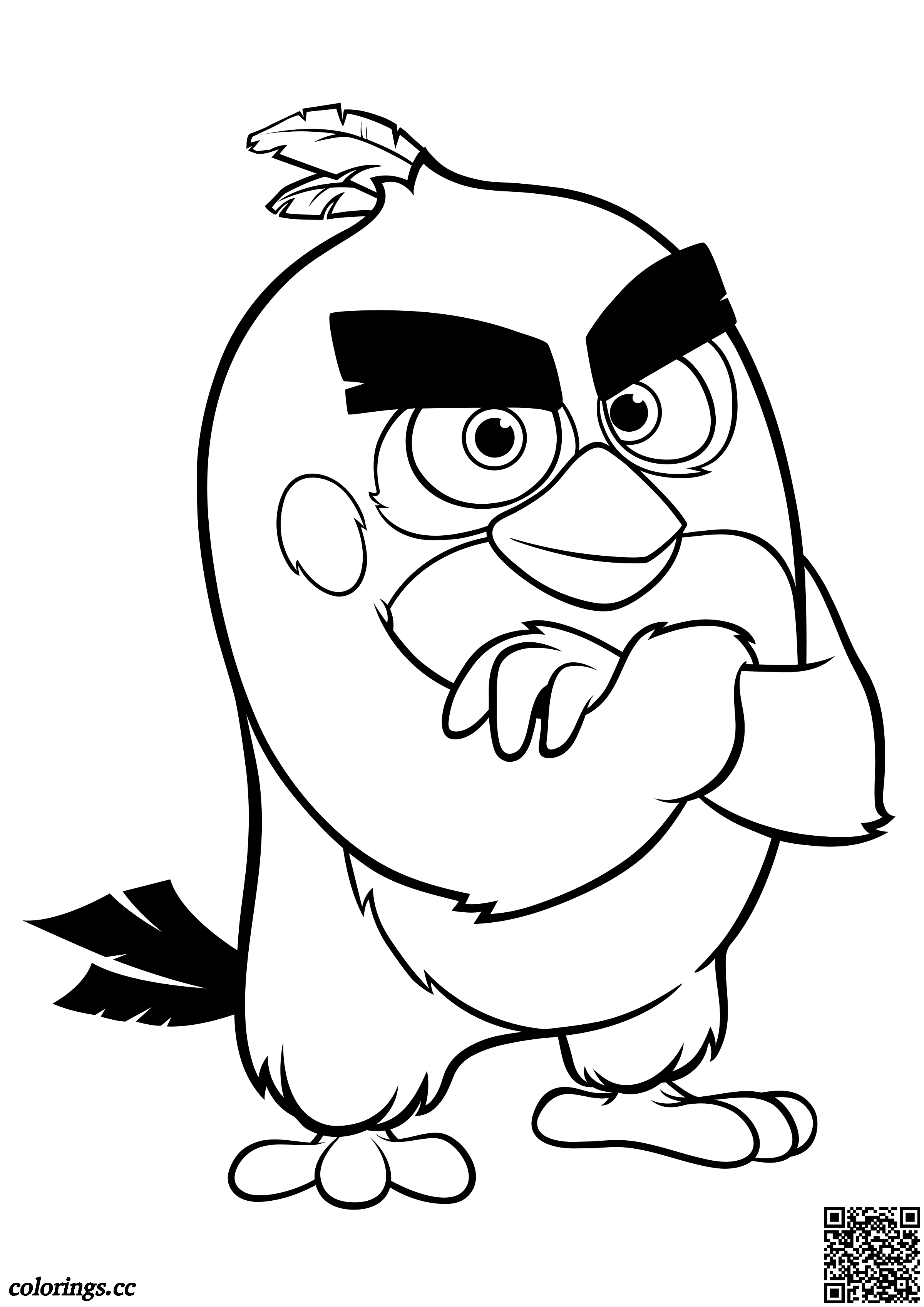 Severe Red coloring pages, Angry Birds in the movies coloring ...