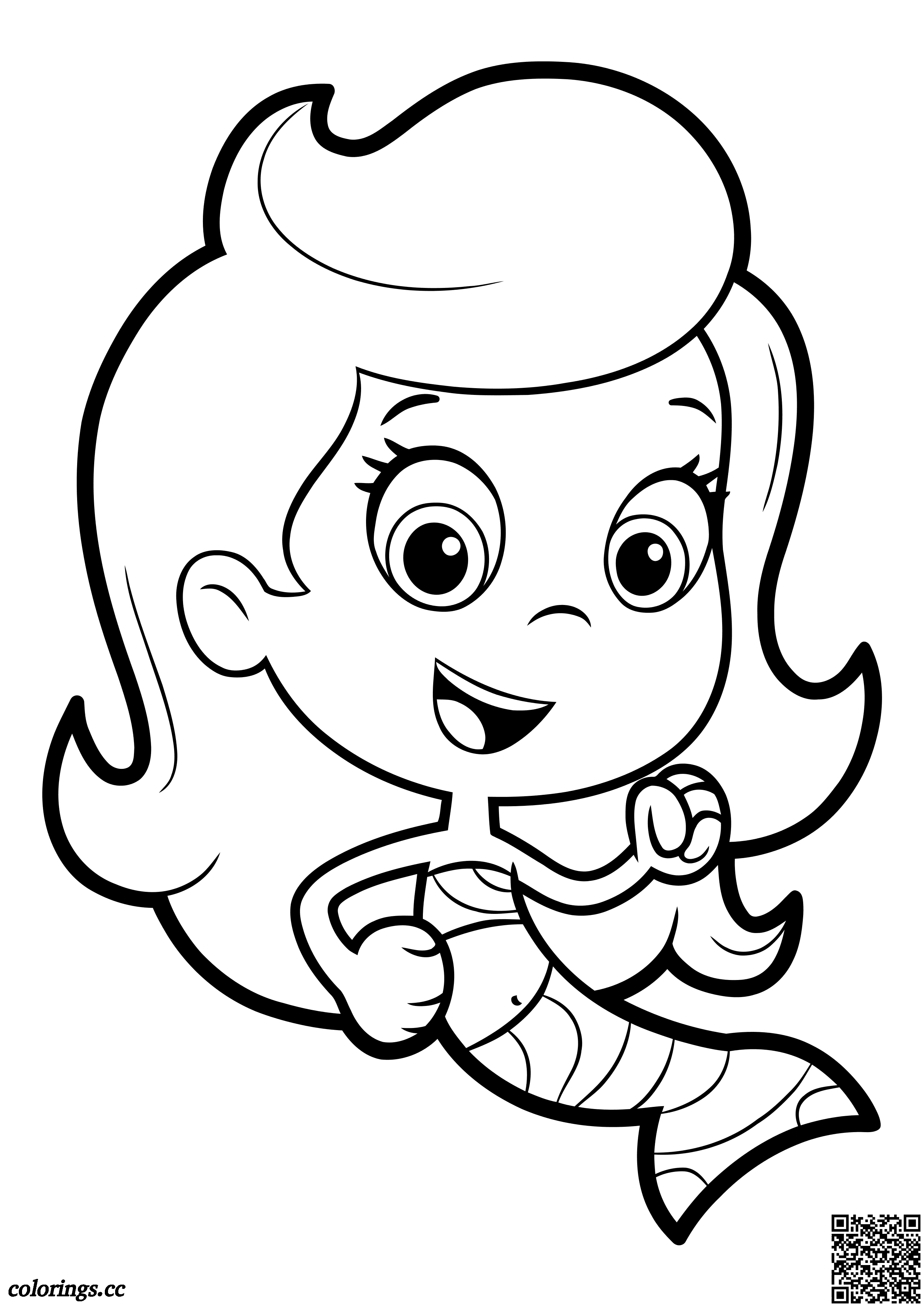 Guppy girl Molly coloring pages, Guppies and bubbles coloring pages ...