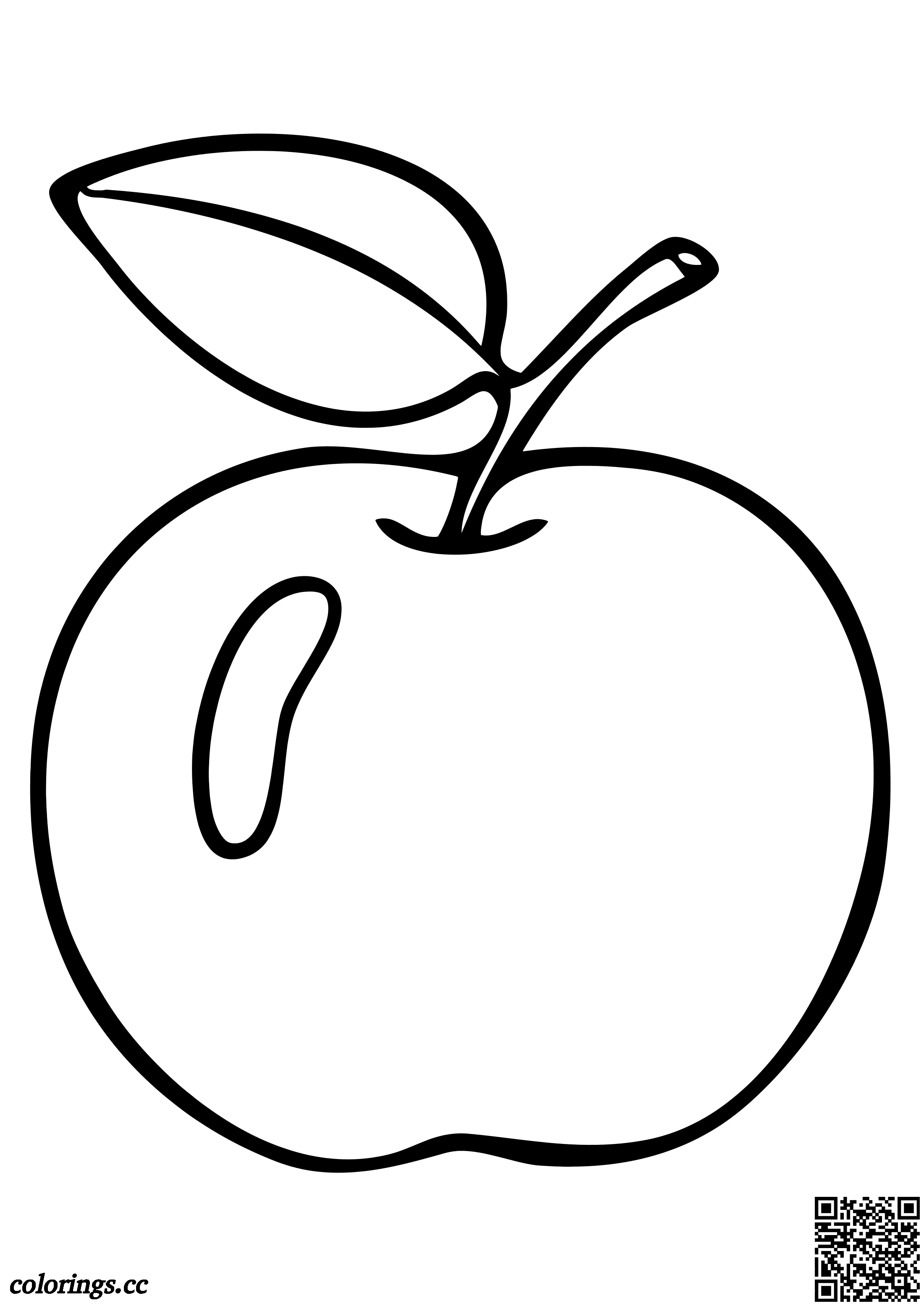 Apple coloring pages, Toddlers coloring pages   Colorings.cc