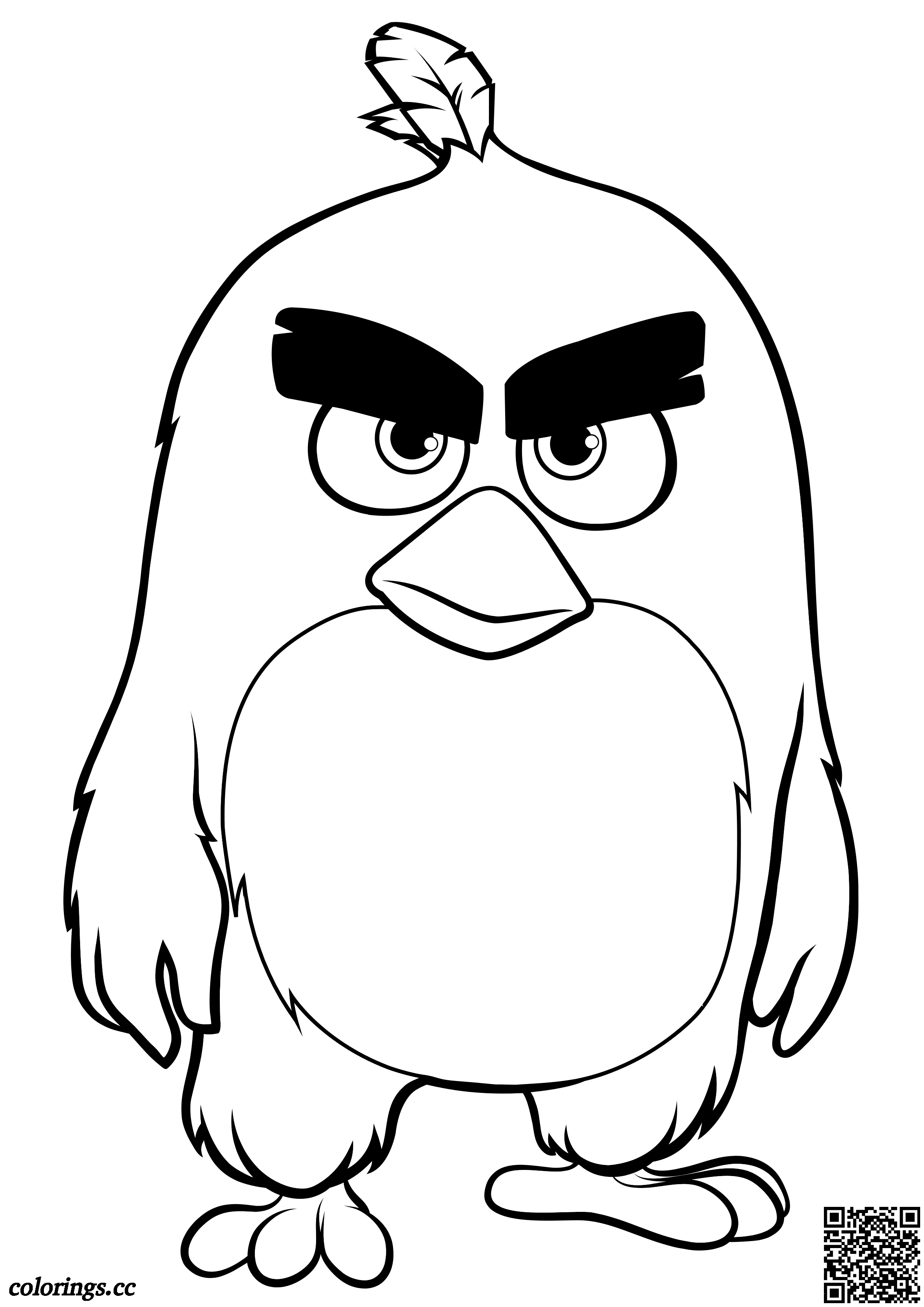 Red coloring pages, Angry Birds in the movies coloring pages ...