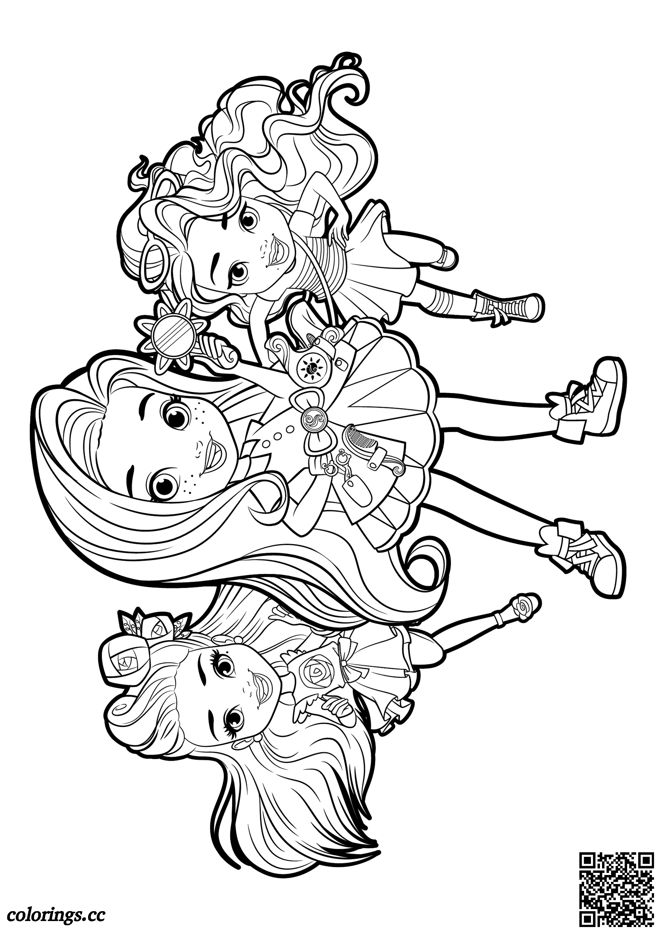 Blair, Sunny and Rox coloring pages, Sunny Day coloring pages ...