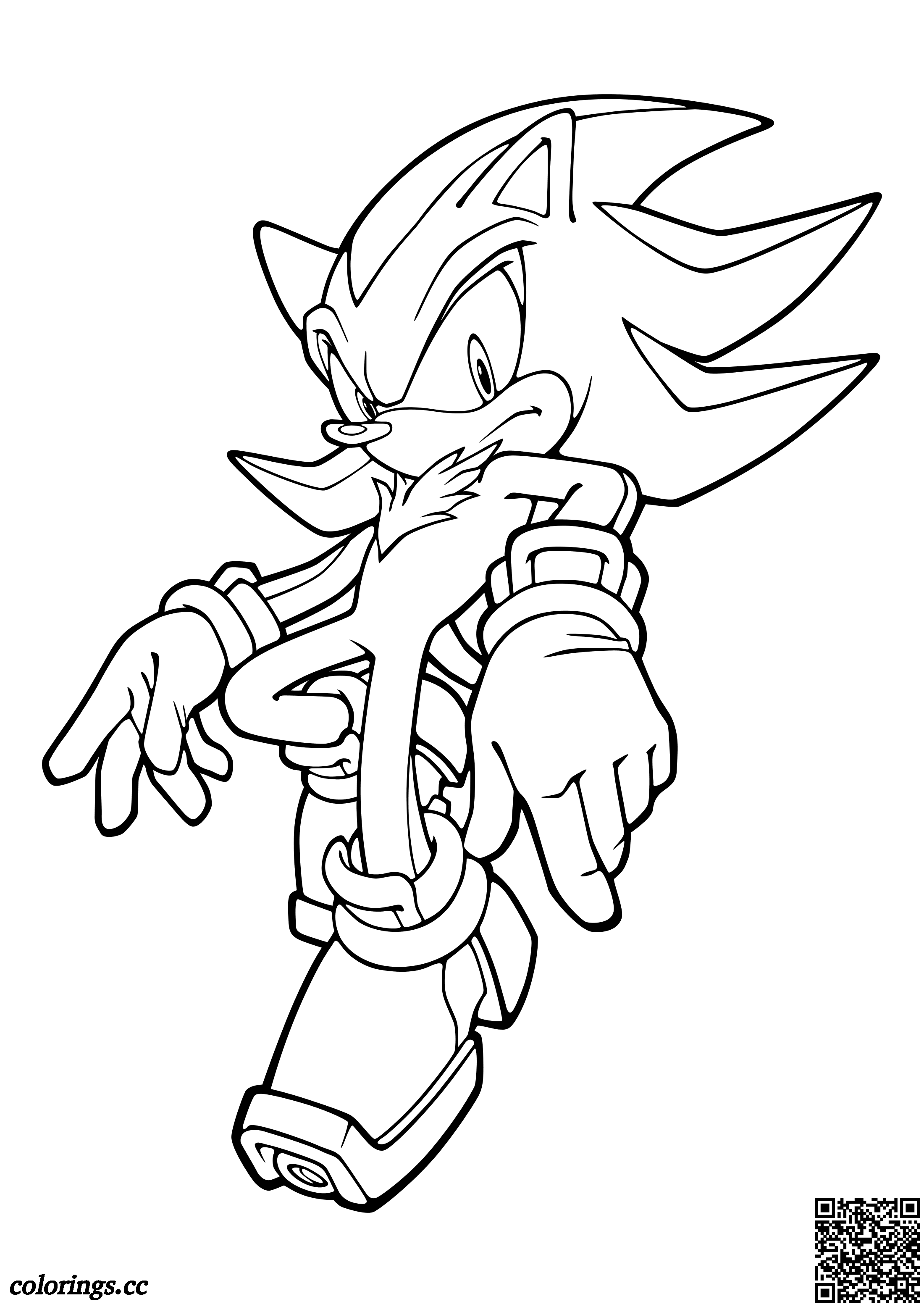 Shadow the hedgehog numa cidade - Sonic - Just Color Crianças : Páginas  para colorir para crianças