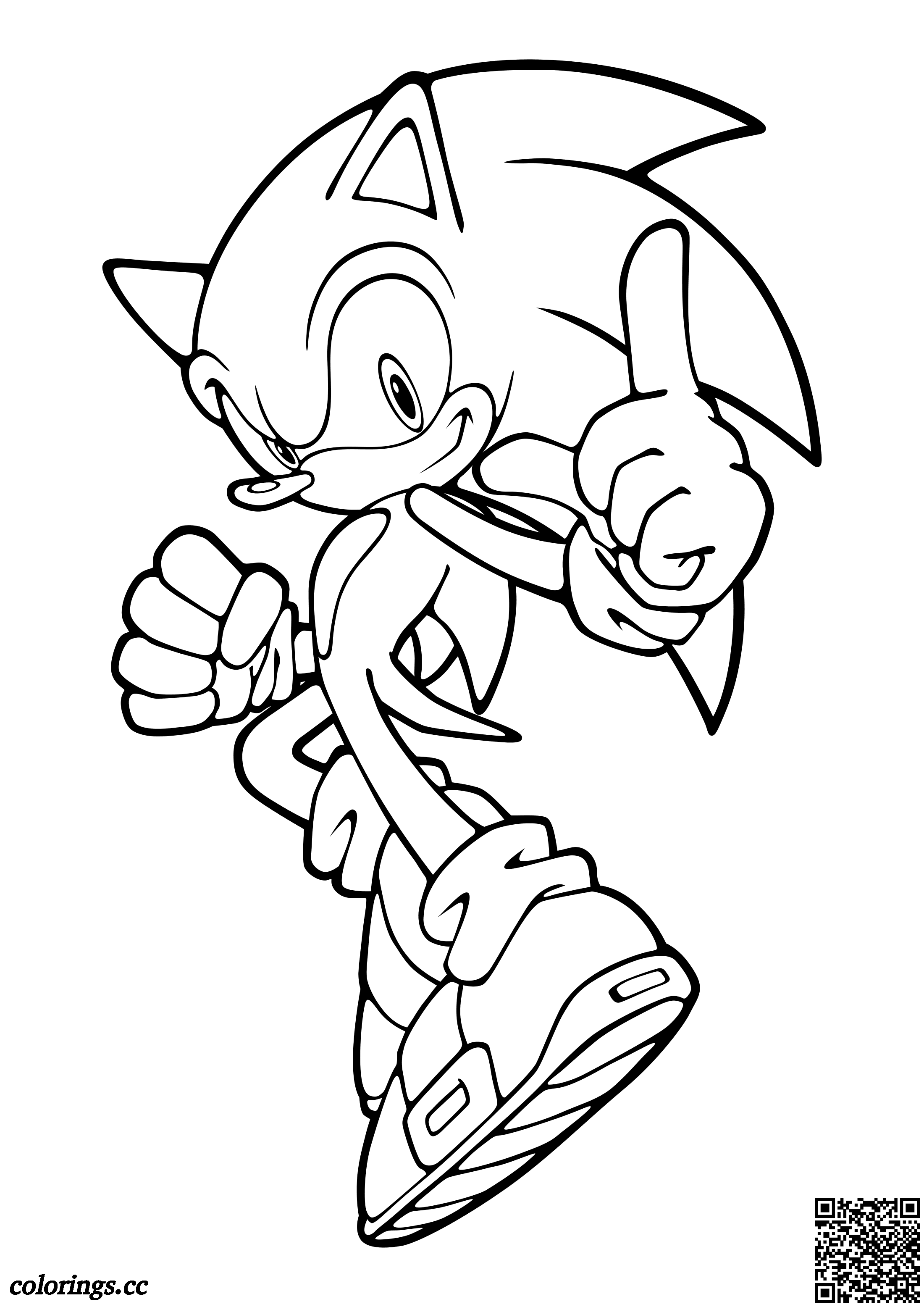 Fast Sonic the Hedgehog coloring pages, Sonic the Hedgehog ...