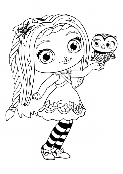 Posie and Treble coloring pages, Little fairies coloring pages