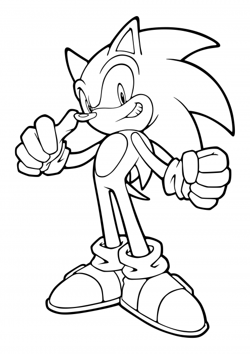 Noble Sonic the Hedgehog livro de colorir, Sonic O ouriço livro de colorir  