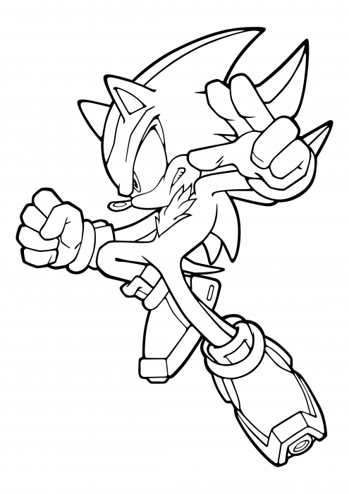 Shadow the Hedgehog geralmente age sozinho livro de colorir, Sonic O ouriço  livro de colorir 