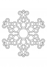 Openwork snowflake from circles 11