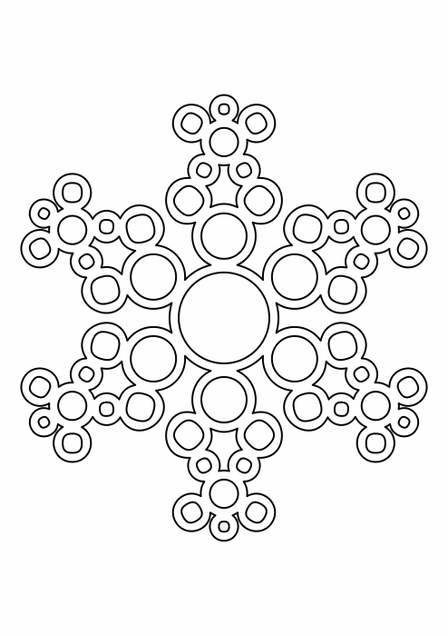 Floco de neve a céu aberto dos círculos 11