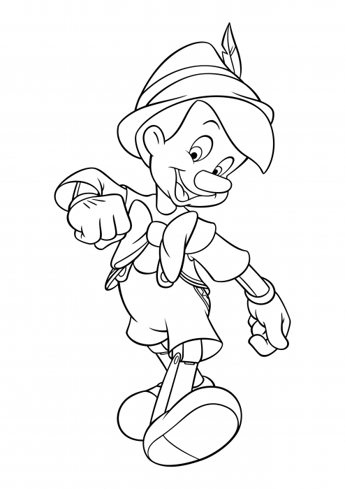 Pinocchio walks