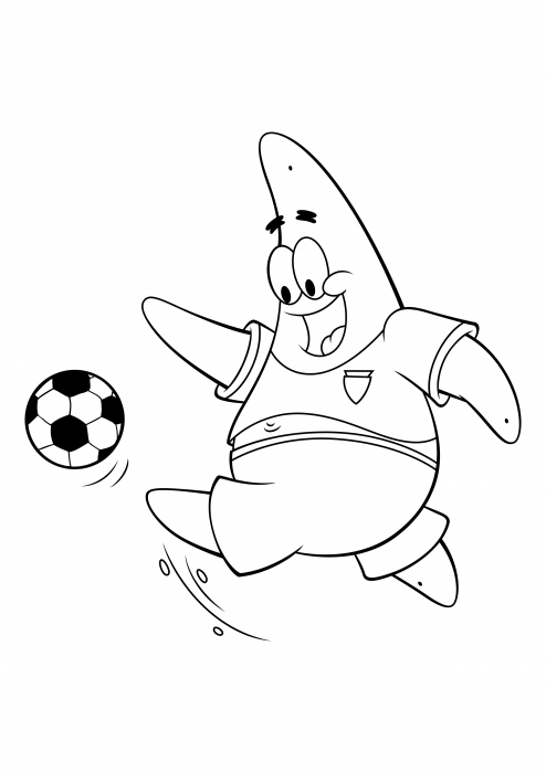 Patrick Star jest piłkarzem