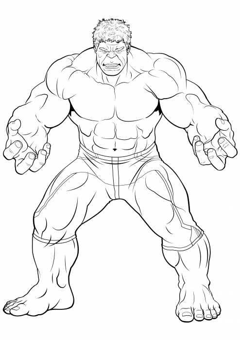 Bruce Banner / Hulk tegninger til farvelægning, Avengers: Age of Ultron