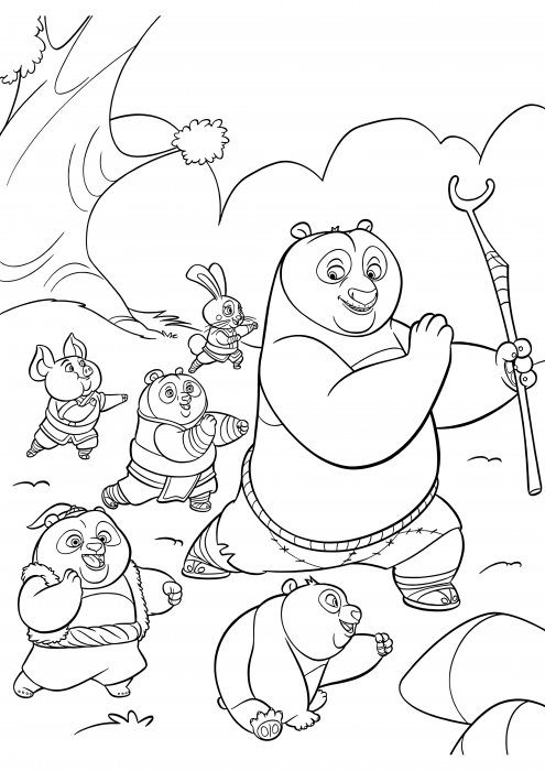 Po became a great kung fu teacher