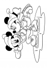 Mickey and Minnie ice skating