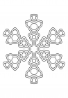 Openwork snowflake from circles 7