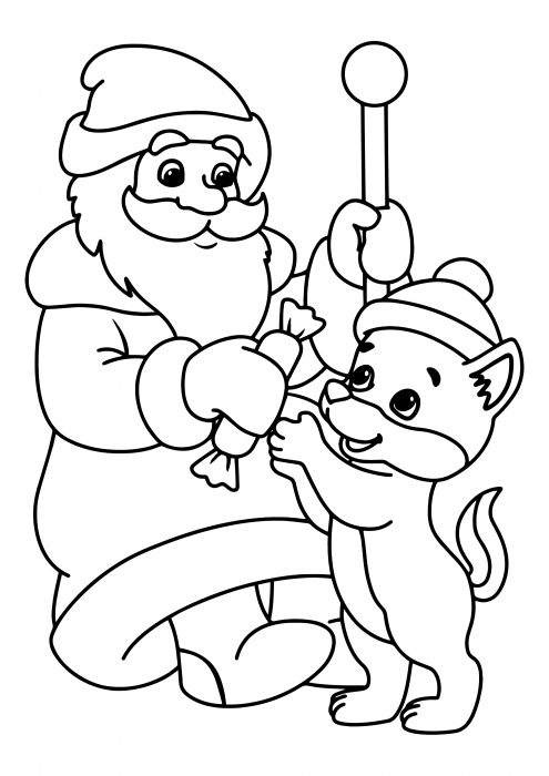 Święty Mikołaj i Wilk