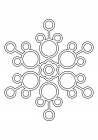 Openwork snowflake from circles 10