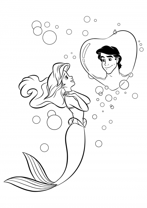 Ariel, Prens Eric'i hayal ediyor