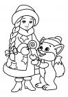 Snow Maiden and Fox