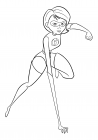 High quality coloring page - Elastic Helen Parr