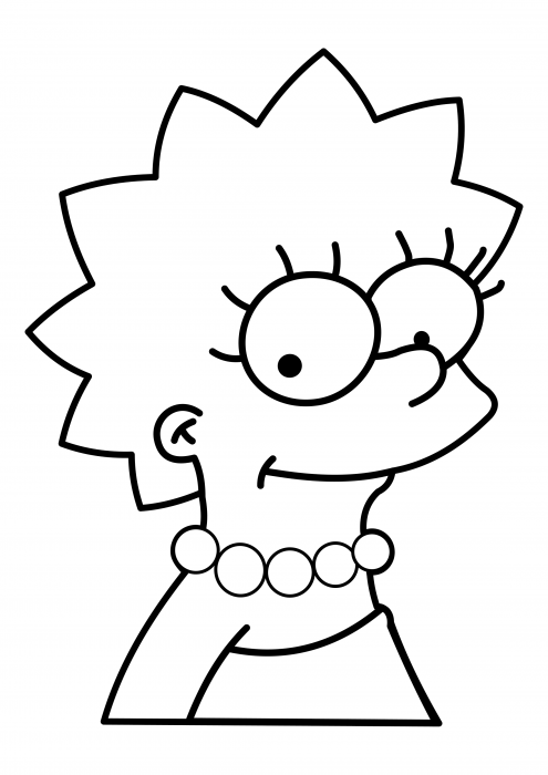 Portrait of Lisa Simpson