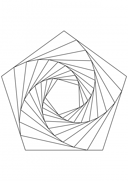 Pentagonal spiral