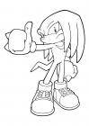 Echidna Knuckles is confident