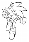 Sonic the Hedgehog is able to jump high
